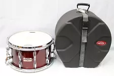 1987 Yamaha SD-098 Recording Custom 8x14 Snare Drum with Padded SKB Hard Case