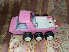 Vintage Buddy L Japan Pressed Steel 6 Wheel Dune Buggy Car Pink RARE