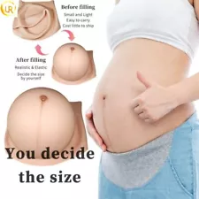 Inflatable Silicone Fake Twins Pregnant Belly pregnancy bump Fill Air Belly LGBT