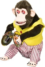 Naughty! Curious Cymbal Chimp Monkey Clapping Plush Doll Toy Japan New