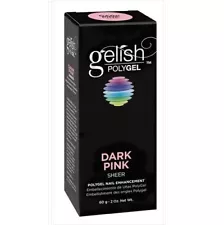 Gelish PolyGel Nail Enhancement Dark Pink 2oz / 60g For Sale!