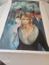 VINTAGE COLLECTIBLE ART PRINTS BY MARGARET KEANE "ESCAPE"