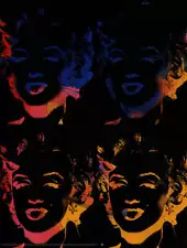 ANDY WARHOL Marilyns x 4 Multicolor, 1993