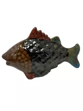 Vintage Ceramic Fish Spitter Statue FOUNTAIN SCULPTURE Garden KOI POND Aerator