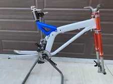 Rotec downhill mountain bike frame w/ White Brothers DH3 fork & accessories