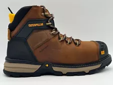 NEW CATERPILLAR Excavator Superlite SZ 11 W Waterproof MEN in DARK BROWN P91322