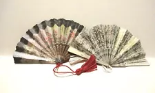 Set of 2 faux "antique" fans for Tonner Tyler, Miette, Gene, other 16" dolls