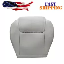 For 2006-2010 Jeep Commander DRIVER Bottom Perforated Leather Seat Cover Lt Gray