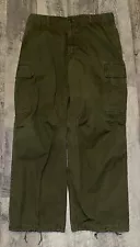 Vietnam Era US Tropical Combat Trousers Jungle Fatigues OG 107 Rip-Stop Poplin