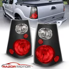 2001-2005 For Ford Explorer Sport Trac Black Tail Lights Rear Lamps