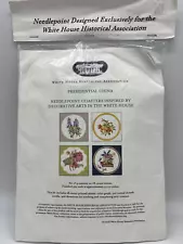 White House Historical Assoc. Needlepoint Coasters Kit -Presidential China