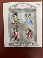 Hallmark Keepsake Famous Faces For Halloween Mickey Minnie Goofy Donald Figures