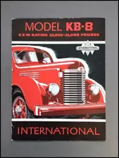 1948 International IHC Model KB-8 Truck Vintage Sales Brochure Catalog