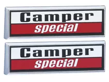 1973-79 F250 Fender Emblems Camper Special Pair F350 New