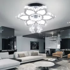 Modern Chandeliers LED Crystal Light Flush Mount Chandelier Lighting For Bedroom