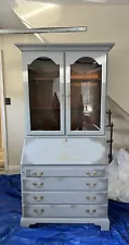 antique secretary desk with hutch