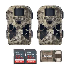 Stealth Cam 2020 G42NG 24MP No Glow Trail Cameras, Kryptek, Cards Kit 2 Pack