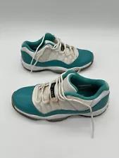 Nike Air Jordan Retro 11 GS Low Size 5.5Y Aqua Turbo Green Safari 580521-143