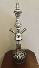 19” Hookah Glass and Stainless Steel Water Pipe