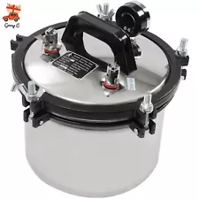 New ListingProfessional 8L Steam Autoclave Sterilizer for Lab Equipment Culture Medium NEW