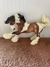 Traditional scale brown and white paint gypsy vanner Breyer