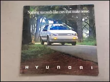 1988 Hyundai Excel 32-page BIG DELUXE Car Sales Brochure Catalog