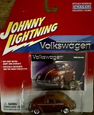 NEW SEALED Johnny Lightning JL Volkswagen 1966 Beetle VW Bug 1/64 Rust Orange