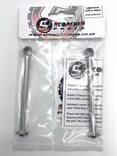 NEW Scorched Titanium Front Axle CVD Shaft Pair for Arrma Infraction, Limitless