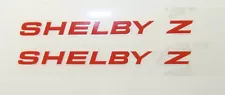 1987 & 1988 SHELBY Z DECAL (red) Dodge Daytona SHELBY Z LIKE NOS!!!