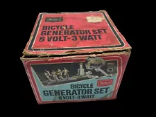 Vintage Sears 6 Volt 3 Watt Bicycle Generator Set Headlight & Tail Light NOS