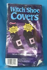 Witch Shoe Covers With Metal Buck Halloween Costume Accessory