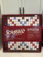 Scrabble Giant Deluxe Wooden Edition Rotating Turntable Board Game