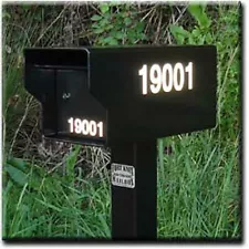 FORT KNOX MAILBOX ~ 3" Reflective Vinyl Address Decals for a mailbox