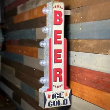 vintage lighted beer signs for sale