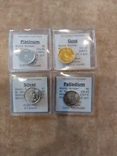 1/10 oz Gold/Platinum/Palladium/Silver The Elements Coin series