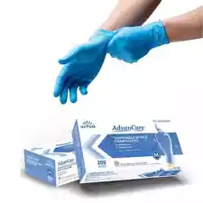 200 COUNT 4MIL BLUE NITRILE MEDICAL EXAM GLOVES LATEX&POWDER FREE/ALL SIZES