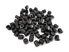 Lot of (25pcs) 1/4" ID Rubber Cap Tips for Pipes, Rods, Poles, Sticks, Shaft End