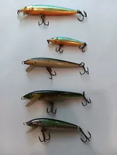 Lot Of 5 Rapala Fishing Lures Made In Ireland