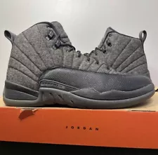 Nike Air Jordan 12 XII Retro Wool 2016 Grey Size 12 Sneakers w/ Box 852627-003