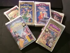 Lot Of 6 SEALED Walt Disney VHS Tapes Never Opened Classics!!