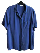 SALE C&A Your 6th Sense vintage royal blue blouse size 22, PIT-PIT 25.5"