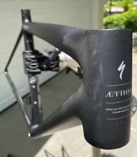 2023 Specialized Aethos 10R frameset, 52cm. Lightly used frame/new fork, parts.