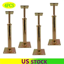 4PCS House Floor Leveling Lift Galvanized Jacks Adjustable 11"-16" Height Range