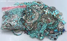 9 Pounds - Mixed Metal/Material Lot of Southwestern Turquoise Jewelry