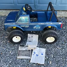 RARE 1986 POWER WHEELS BIGFOOT TRUCK BATTERY KIDS RIDE-ON VEHICLE 4x4x4 PP 990