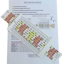 Guitar Scales Finder and Transposer 'The Must Have' Visual Aid for Guitarists 