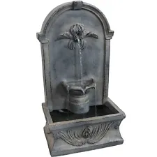 French-Inspired Reinforced Concrete Outdoor Water Fountain by Sunnydaze