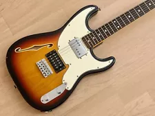 2011 Fender Pawn Shop '72 Semi-Hollow Strat-Style Guitar Sunburst, Japan MIJ