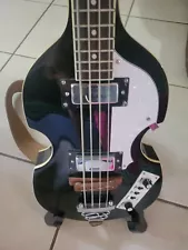 Hofner style Edition Violin Bass Guitar ransparent Black - Used Short 30" Scale