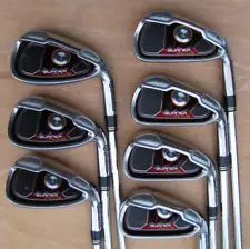 NICE TAYLORMADE BURNER PLUS IRONS IRON SET 4-PW REGULAR FLEX GOLF CLUBS RH